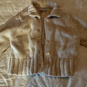 Girls size 12 months Talbots Beige Knit Sweater